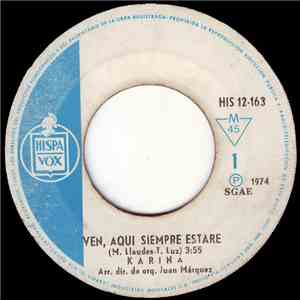Karina  - Ven, Aquí Siempre Estaré