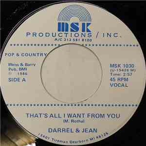 Darrell & Jean - That's All I Want From You