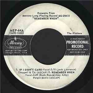 The Platters - Excerpts From Mercury Long Playing Record MG-20410 