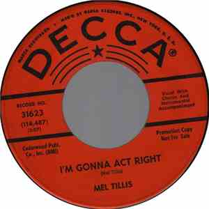 Mel Tillis - I'm Gonna Act Right / It'll Be Easy
