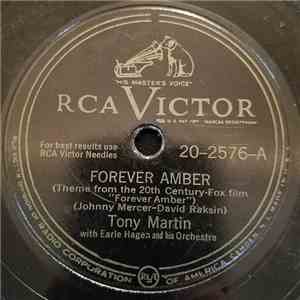 Tony Martin  With Earle Hagen And His Orchestra - Forever Amber / My Sin