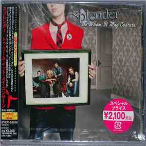 Splender - To Whom It May Concern