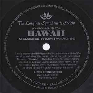 Various - The Longines Symphonette Society Presents Excerpts From 'Hawaii - ...