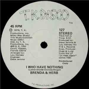 Brenda & Herb - I Who Have Nothing