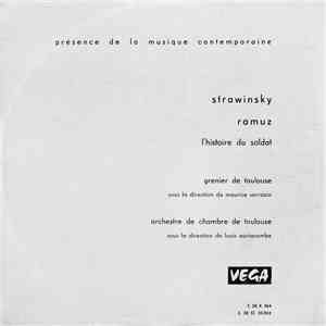 Strawinsky, Ramuz, Orchestre De Chambre De Toulouse , Sous La Direction De  ...