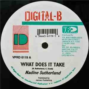 Nadine Sutherland / Junior Tucker - What Does It Take / Strong Like A Lion