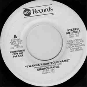 Sharon Paige - I Wanna Know Your Name
