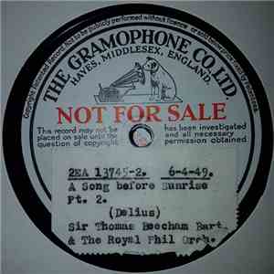 Sir Thomas Beecham, The Royal Philharmonic Orchestra, Frederick Delius - A  ...