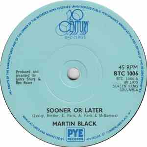 Martin Black  - Sooner Or Later / In The Cover Of Darkness
