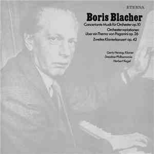 Boris Blacher / Gerty Herzog , Klavier ‧ Dresdner Philharmonie ‧ Herbert Ke ...