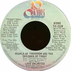 Love Unlimited - People Of Tomorrow Are The Children Of Today