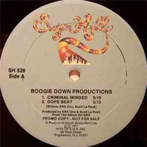Boogie Down Productions - Criminal Minded / Dope Beat
