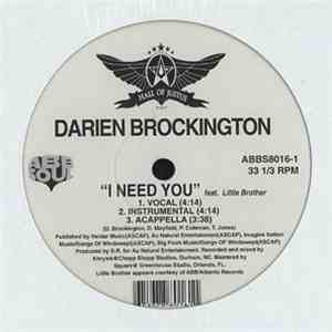 Darien Brockington - I Need You / Think It Over