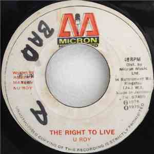 U Roy / Strihev All Stars - The Right To Live / Movering