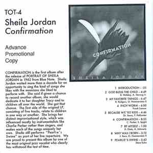 Sheila Jordan - Confirmation