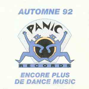 Various - Panic Records Automne 92 - Encore Plus De Dance Music
