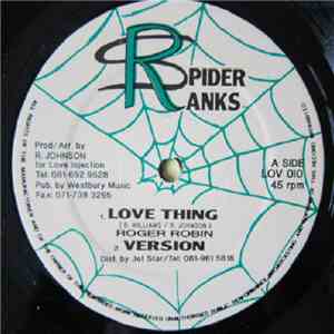 Roger Robin - Love Thing / Late Night Blues