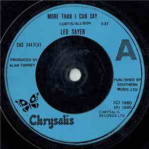 Leo Sayer - More Than I Can Say