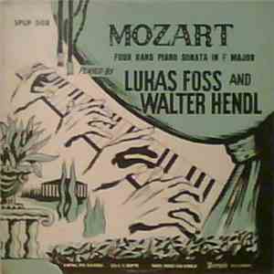 Mozart Played By Lukas Foss And Walter Hendl - Four Hand Piano Sonata In F  ...