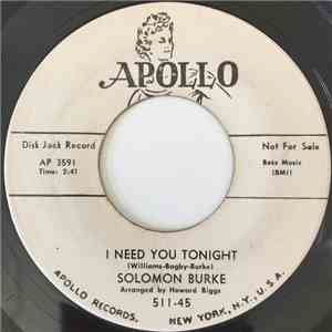 Solomon Burke - This Is It / I Need You Tonight
