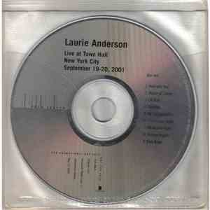 Laurie Anderson - Live At Town Hall New York City September 19-20, 2001