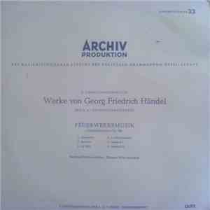 Georg Friedrich Händel, Berliner Philharmoniker, Fritz Lehmann - X. Forschu ...