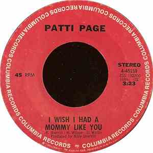 Patti Page - I Wish I Had A Mommy Like You