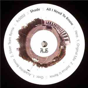 Shade  - All I Need To Know