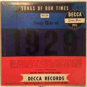 Marlene Fingerle, Arthur Schutt - Songs of Our Times; Song Hits of 1929