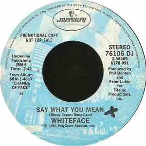 Whiteface - Say What You Mean