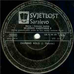 Marija I Vjekoslav Andrée - Muzičko Vaspitanje 8 (Zbirka Gramofonskih Ploča ...