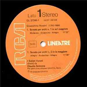 Gioacchino Rossini, Claudio Scimone, I Solisti Veneti - Sonata Per Archi, N ...