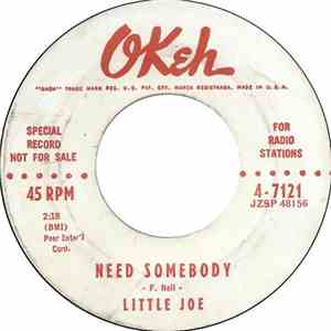 Little Joe Cook - Need Somebody / It's Been A Long Time