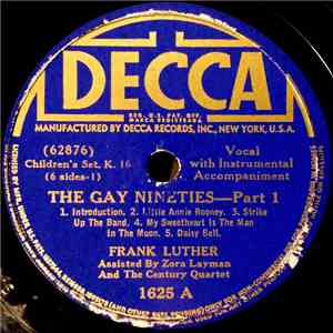 Frank Luther  Assisted By Zora Layman And The Century Quartet - The Gay Nin ...