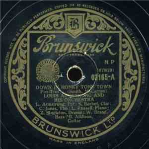 Louis Armstrong And His Orchestra - Down In Honky Tonk Town / Coal Cart Blu ...