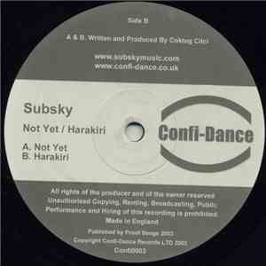 Subsky - Not Yet / Harakiri