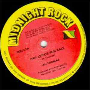 Jah Thomas - Hail Lyrics For Sale