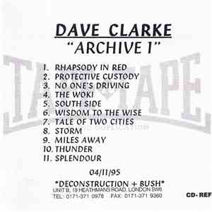 Dave Clarke - Archive One