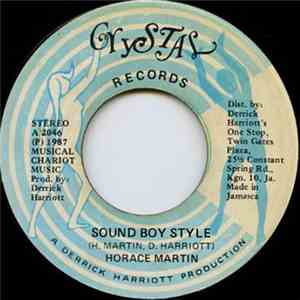 Horace Martin - Sound Boy Style