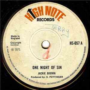 Jackie Brown / The Gaytones - One Night Of Sin / One Night (Version)