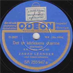 Zarah Leander Med Odeon-Orkestern - Det Är Kärlekens Charme / Du Ä' Så Väld ...