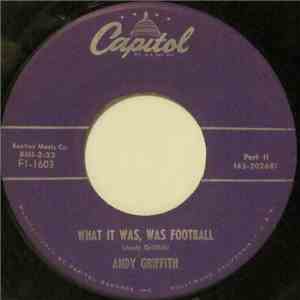 Andy Griffith - What It Was, Was Football