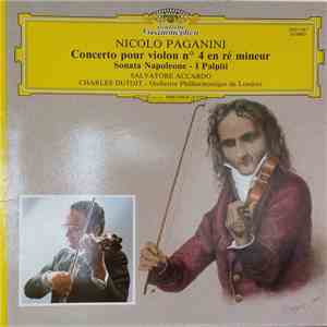 Nicolo Paganini - Salvatore Accardo, Charles Dutoit, Orchestre Philharmoniq ...