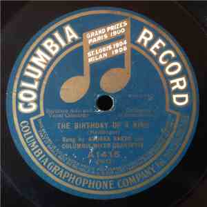 Andrea Sarto / Columbia Mixed Quartette - The Birthday Of A King / Brightes ...