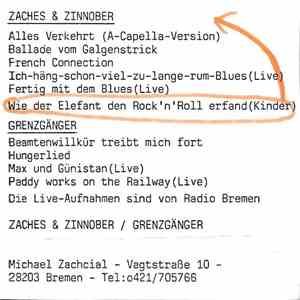 Zaches & Zinnober / Grenzgänger - Zaches & Zinnober / Grenzgänger