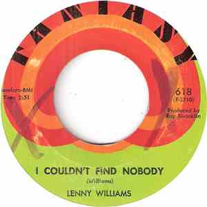 Lenny Williams - I Couldn't Find Nobody / Lisa's Gone