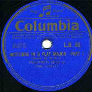 Dinu Lipatti, Chopin - Nocturne In D Flat Major