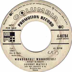 Johnny Mathis With Ray Conniff & His Orchestra And Chorus - Wonderful! Wond ...