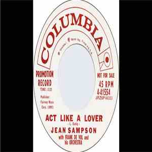 Jean Sampson - Act Like A Lover / Lucky In Love