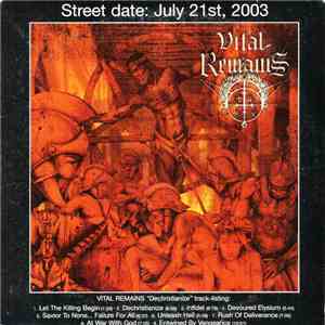 Vital Remains - Dechristianize